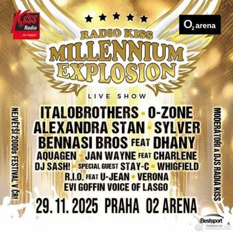 RADIO KISS MILLENNIUM EXPLOSION 2025 VIP vstpupenky