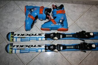 lyže Stockli RT 110 cm , lyžáaky Tecnica 35 - 1