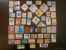 poštovní známky / SPORT  č.1  50ks