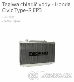 Chladič honda civic type-r EP3