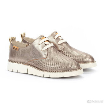 Stříbrné kožené boty PIKOLINOS vel. 40