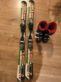 Lyže 120 + lyžáky 37