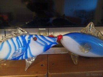 Retro skleněné ryby