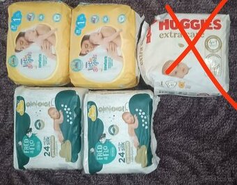 Jednorázové pleny  1,2