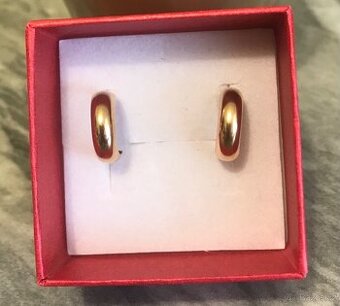 Prodám silně pozlacené 18k naušnice