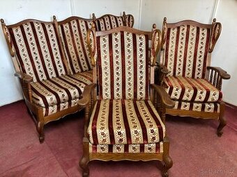 Starožitná sedací souprava 3+1+1