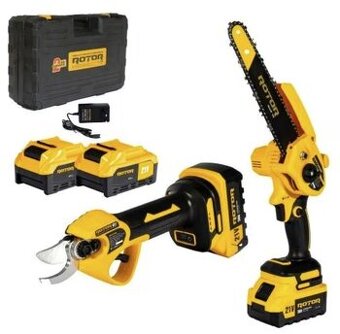 Sada zahradnických AKU nářadí mini pila i zahradní nůž