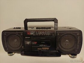 Sharp WQ K238 BK radiomagnetofon boombox retro kazeťák