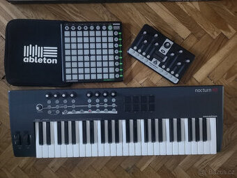 Midi controler Ableton Launchpad, Novation, Nocturn 49,