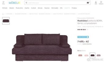 Prodám rozkládací gauč s úložným prostorem