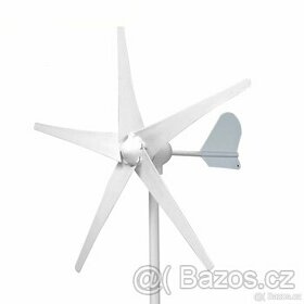 Domácí větrná elektrárna + baterie, 400W 12V, zánovní