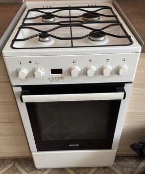 Kombinovaný sporák Gorenje – 4x plyn + el. trouba, funkční