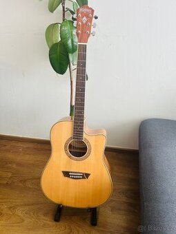 Washburn WG7SCE-A-U Natural Elektroakustická kytara Jumbo