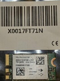 WiFi + BT modul Lenovo FRU PN: 01AX709