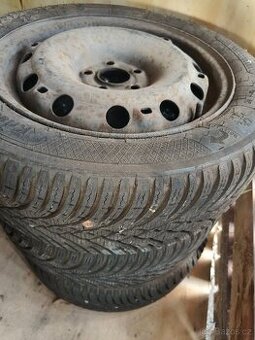 185/55 r15 Zimní 6mm zánovní sada kol 5x100