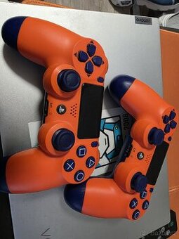2x novy ovladac na PS4 oranzovy