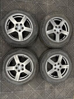 ALU kola 5x100 R15 + zimní pneu / Škoda Fabia, Rapid