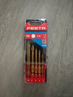 Sada vrtáků do skla a keramiky značky Festa - nová