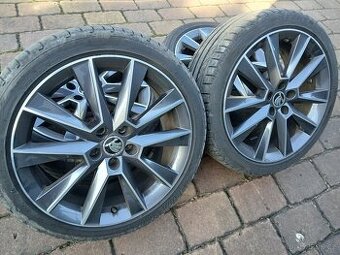 ALU kola,sada, originál Škoda SAVIO,215/40 R17,5x100,TOP