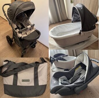 Kočárek Riko Basic 3-v-1 s autosedačkou