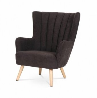 Křeslo ušák AK-311 hnědá látka