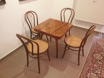 židle TON+stolík (pavouk) -Halabala