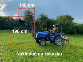 Nakladač pro malotraktor (na zakázku podle typu traktoru)