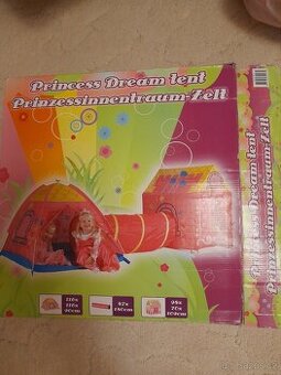 Stan pro princezny + tunel + domeček (3 v 1)