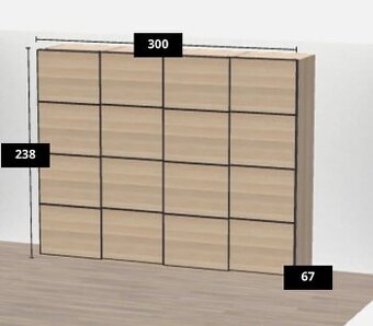 ŠATNÍ SKŘÍNĚ IKEA (skoro nové)