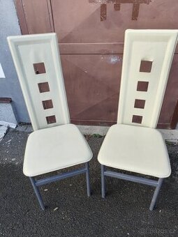 Jídelní židle vysoké opěradlo