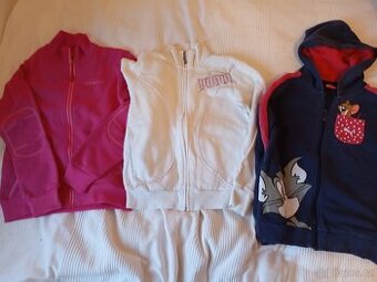 Mikiny a tepláky vel.134140 různé značky ...CRAFT, Pum Růžov