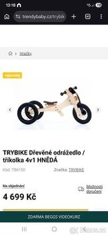 Odražedlo 6-36mesicu tribike 4v1