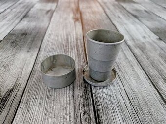 Retro teleskopický hliníkový pohárek