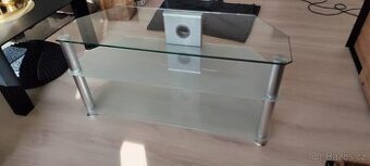 TV stolek skleněný