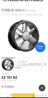 Axiální potrubní ventilátory TCBB/6-500 H