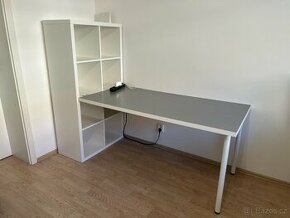 IKEA LINNMON Stůl + Kallax Regál