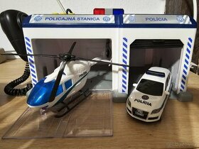 policejní stanice + policejní autíčko Porsche - 1