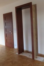 Luxusní dubové dřevěné  bezfalcové dveře s obložkou