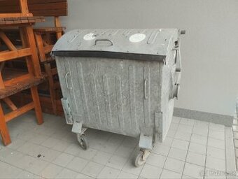 Kovový kontejner na odpad 1000l