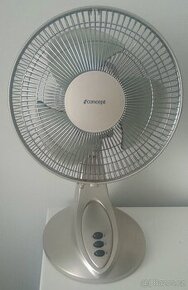 Ventilátor stolní použitý funkční (průměr 30cm výška 45)