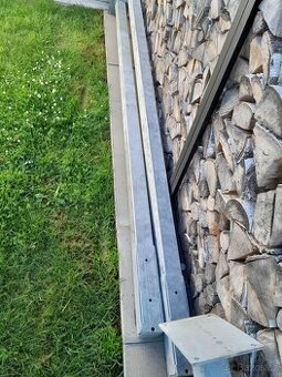 Prodám 4 kusy pozinkovaného jeklu 80×80 2,85m dlouhé - 1