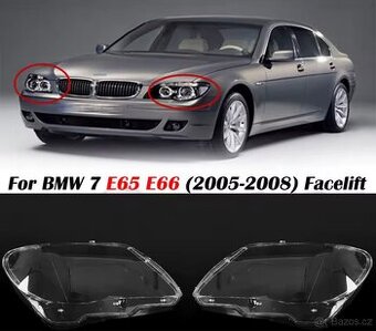 BMW 7 E65 kryty předních světel 2005-2007