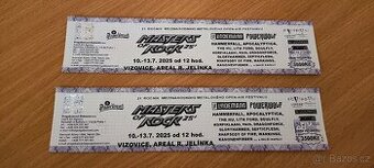 Prodám lístky na letní festival Masters of Rock 2025