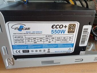 Zdroj 550w Eurocase 80+ bronze