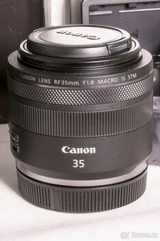 Canon RF 35mm f/1.8 MACRO IS STM + sl. clona + UV filtr