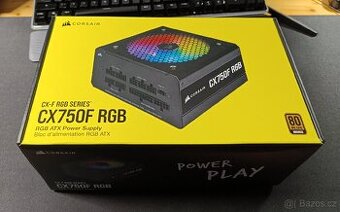 Corsair CX750F RGB – 750W, plně modulární, 80+ Bronze