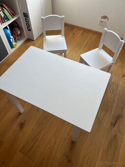 IKEA SUNDVIK - Dětský stolek + 2 židličky