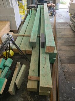 Smrkové trámy 18x18cm