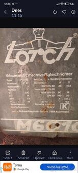 Prodám CO 2 svářečku LORCH