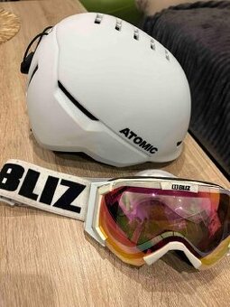 Lyžařská helma Atomic vel. S 51-55 cm + lyžařské brýle